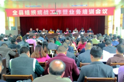 全县组织统战工作会议召开