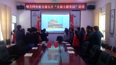 城关四中开展“支部主题党日”活动