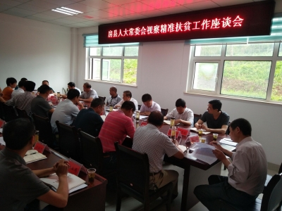 县人大视察我县精准扶贫工作