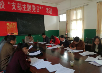 窑淮镇教育党支部开展“学习新党章，践行十九大”主题党日活动