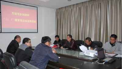 万峪河乡财政所积极开展“12.4”国家宪法宣传月活动 