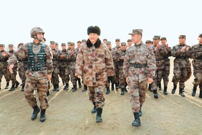 习近平在视察中部战区陆军某师时强调大抓实战化军事训练 聚力打造精锐作战力量