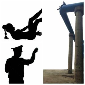 五旬民警徒手接住轻生女孩儿  女孩儿仅受轻伤，老民警被砸晕厥，右腿骨折