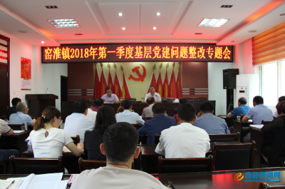正视问题不足   窑淮镇抓紧抓实基层党建工作问题整改 