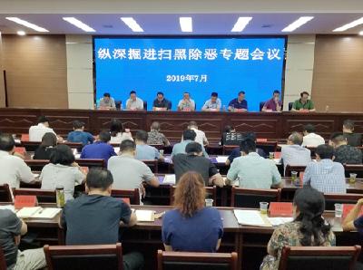 我县全力推动扫黑除恶专项斗争向纵深掘进