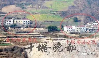 房县有一块地飞到保康去了……