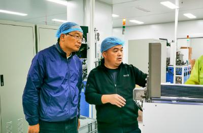 蔡贤忠到力芯半导体有限公司调研