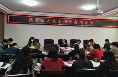 城关镇人社中心：加强业务培训 提升服务水平