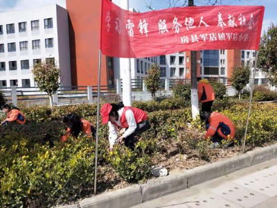 军店镇团委开展“学雷锋纪念日”植树造林活动