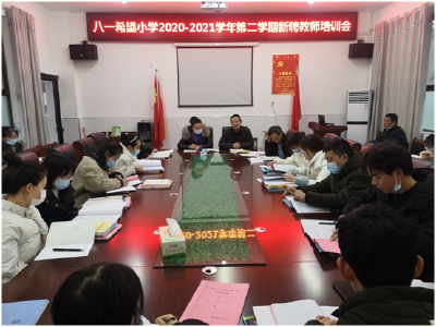 城关镇八一希望小学：召开新教师业务培训会