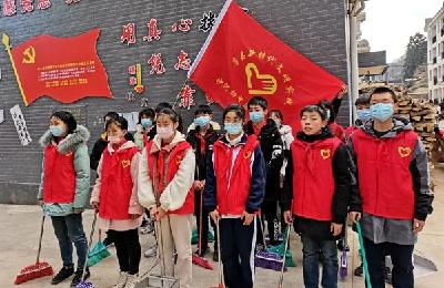 沙河乡：师生学雷锋 志愿服务在行动