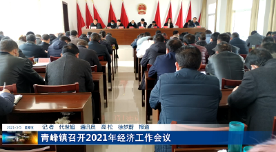 青峰镇召开2021年经济工作会议