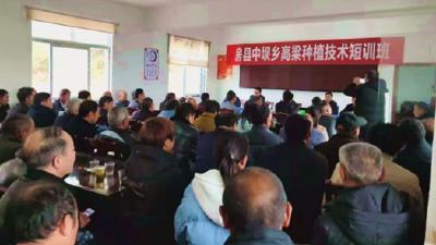 中坝乡开展高粱种植技术培训