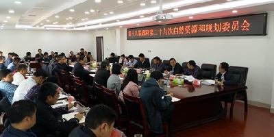 县政府第二十九次自然资源和规划委员会召开