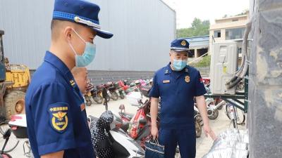 房县消防“三员融合”为仓储物流园安全保驾护航