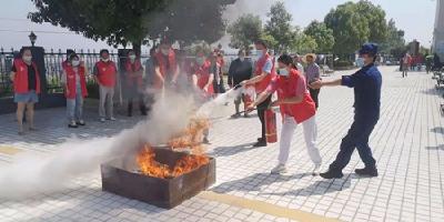 县社会福利院举行2021年消防安全知识培训