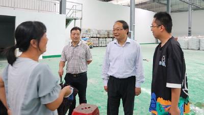 蔡贤忠调研重点项目建设推进情况