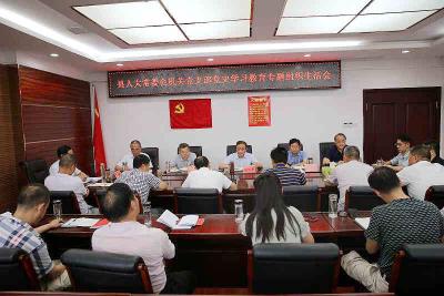 县人大常委会机关党支部召开党史学习教育专题组织生活会