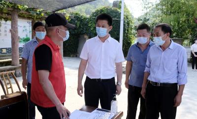 纪道清检查道路卡口疫情防控工作