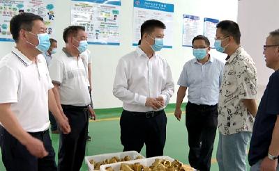 纪道清调研企业生产和疫情防控工作