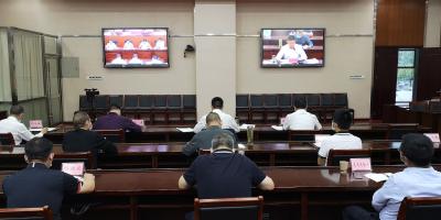 全市产业协作（汽车消费）示范项目对接视频会召开 纪道清作交流发言