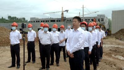 全市开展重大项目视频调度 纪道清现场汇报项目工作