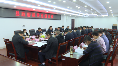 县政府党组召开专题会学习贯彻县委十四届十次全会精神