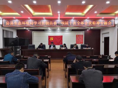 县生态环境局学习贯彻县委十四届十次全体会议精神