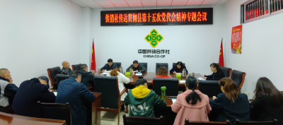 房县供销合作社联合社 传达贯彻中共房县第十五次代表大会精神