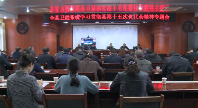 县卫健系统学习贯彻县第十五次党代会精神