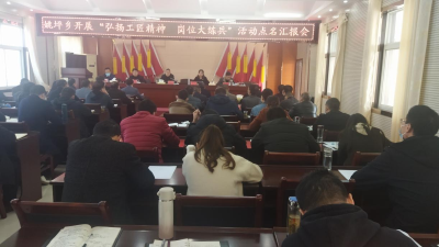 姚坪乡召开“弘扬工匠精神 岗位大练兵”活动点名汇报会