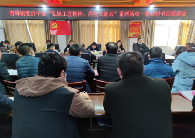 青峰镇：召开新任村书记座谈会，练就基层干部真本领