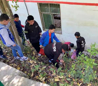 万峪小学开展“争做环保小卫士”少先队队会活动