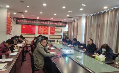 县城投公司举行党的十九届六中全会精神宣讲报告会