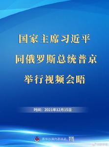 权威快报 | 中俄元首视频会晤开始举行