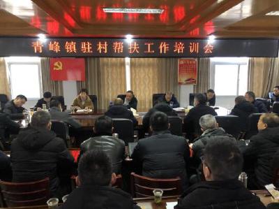 青峰镇召开驻村帮扶工作培训会