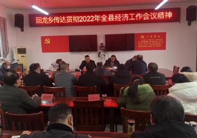 回龙乡学习贯彻全县经济工作会议精神