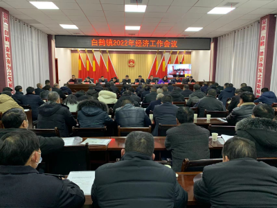 白鹤镇召开2022年经济工作会议