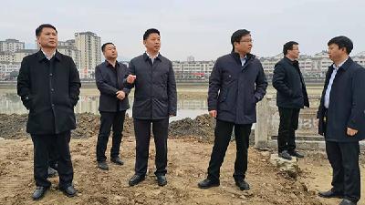 纪道清、谢晓鸣调研重点城建项目建设情况