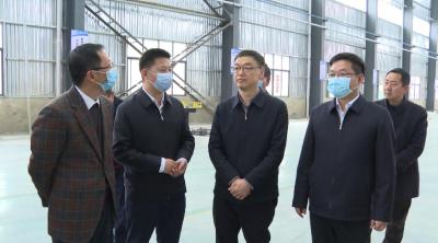 师永学来我县调研项目建设和工业经济