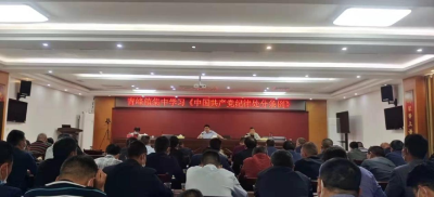 青峰镇：集中学习《中国共产党纪律处分条例》