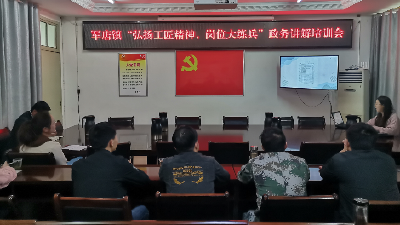 弘扬工匠精神，岗位大练兵——军店镇召开青年干部政务讲解培训会