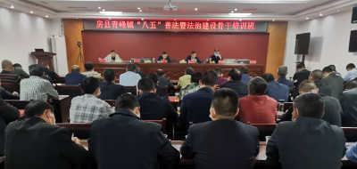 青峰镇：组织举办“八五”普法培训班