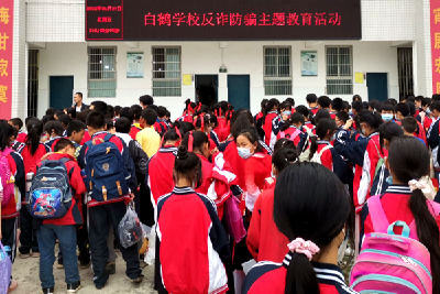 白鹤学校多措并举推进反诈骗宣传教育  
