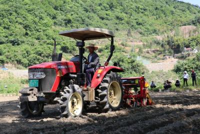 房县中坝乡：2000余亩高粱  全程机械化直播