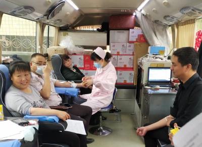 窑淮镇无偿献血暖人心