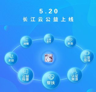 全国首款省级公益服务枢纽平台——长江云公益今日上线