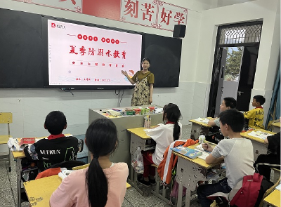 咸水小学：开展“预防溺水珍惜生命”系列主题教育活动