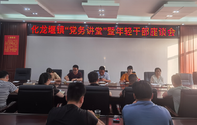 化龙堰镇召开“党务讲堂”暨年轻干部 座谈会