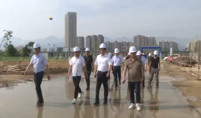 谢晓鸣就推进中锦尼龙项目建设现场办公